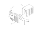 Whirlpool ACS102PR0 cabinet parts diagram