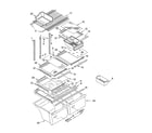 Whirlpool ET1CHMXKQ04 shelf parts, optional parts diagram