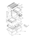 Whirlpool ET1FTKXKQ04 shelf parts, optional parts diagram