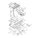 Whirlpool ET1RHMXKQ04 shelf parts, optional parts diagram