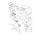 Whirlpool GB9SHDXPB00 freezer liner parts diagram