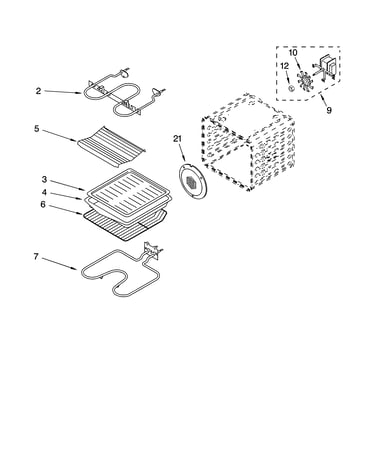 Internal oven parts