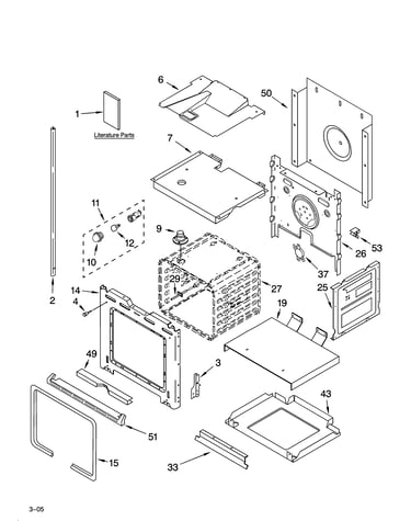 Lower oven parts