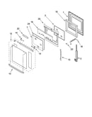 Oven door parts