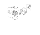 Whirlpool GBD307PDQ10 internal oven parts diagram