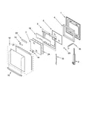 Oven door parts