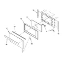 Microwave door parts
