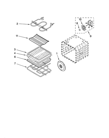 Internal oven parts