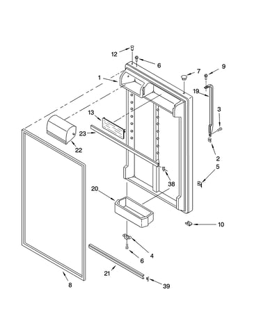 Refrigerator door parts