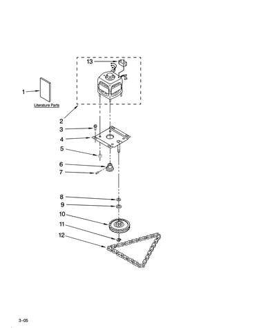 Motor and drive parts