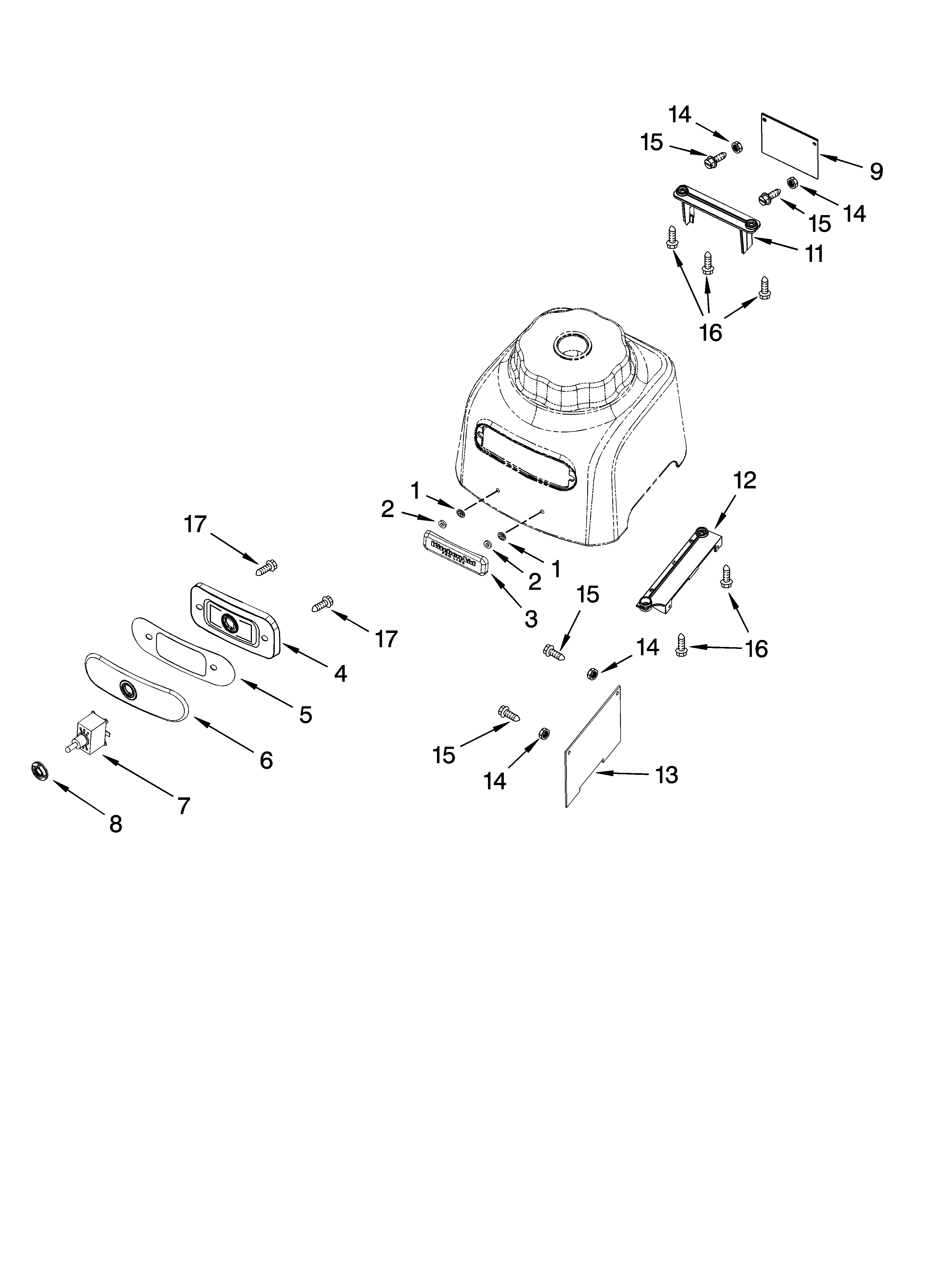 Escutcheon and control parts