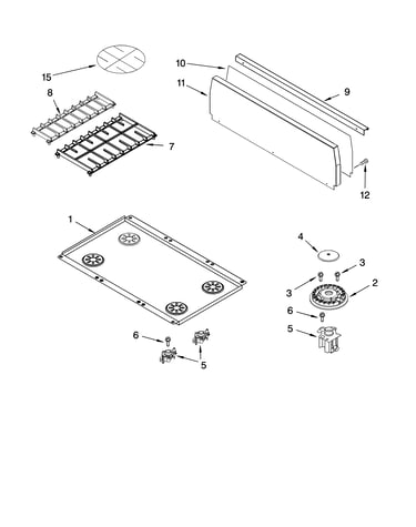 Cooktop parts