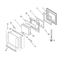 Oven door parts