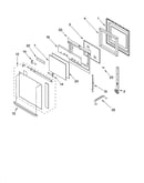 Oven door parts