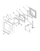 Oven door parts