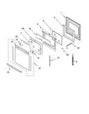 Oven door parts
