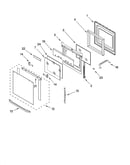 Oven door parts