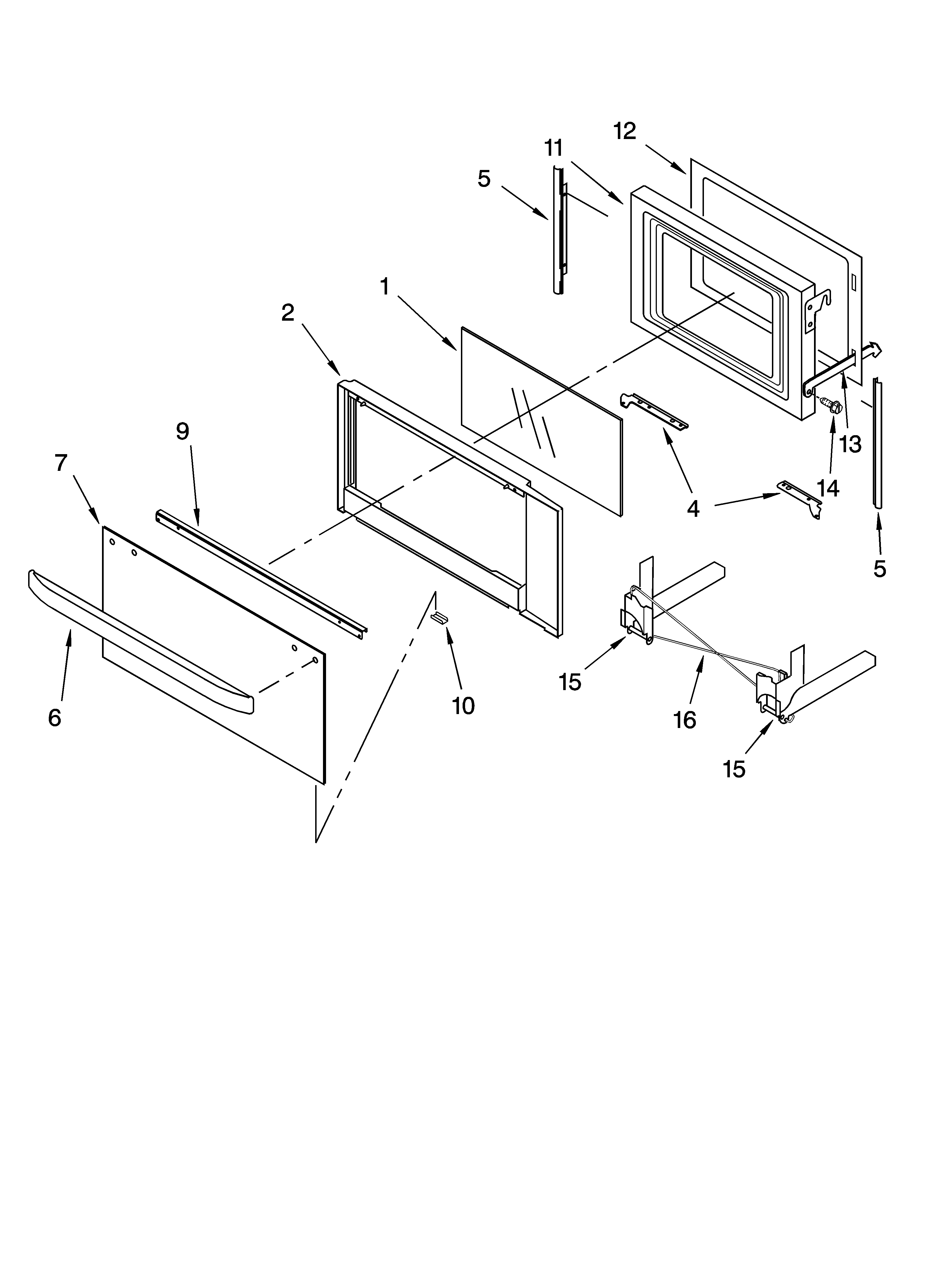 MICROWAVE DOOR PARTS, OPTIONAL PARTS