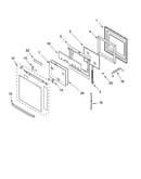 Oven door parts