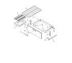 KitchenAid KERI201PWH1 drawer & broiler parts, optional parts diagram