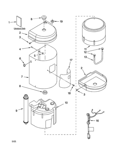 Outer cover & insulation parts