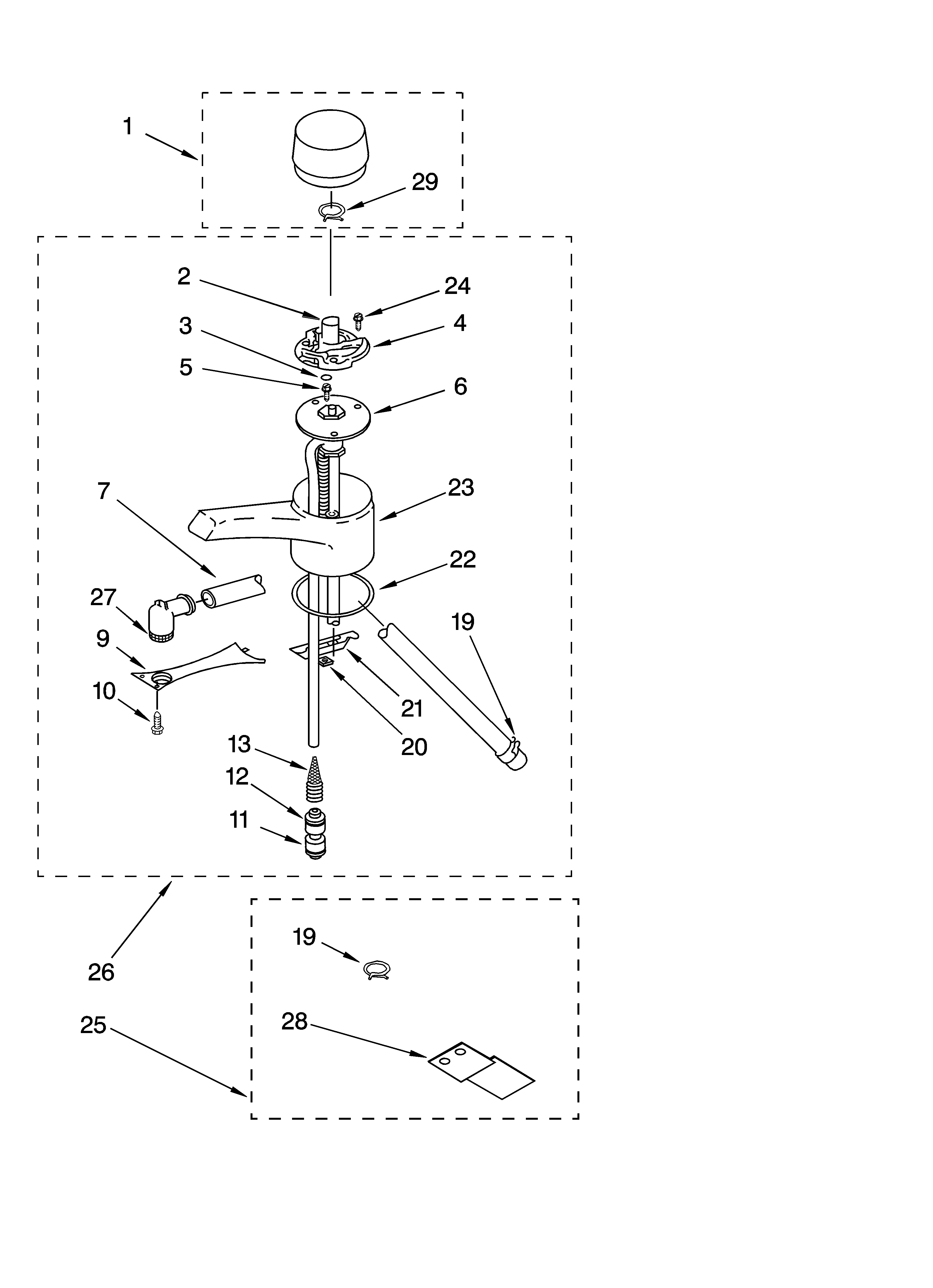 Spout unit parts