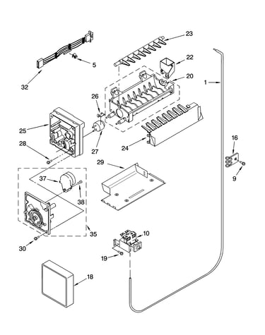 Icemaker parts, optional parts
