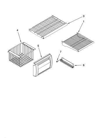 Freezer shelf parts