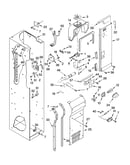 Freezer liner and air flow parts