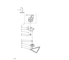 KitchenAid KUCV151MSS1 motor and drive parts diagram