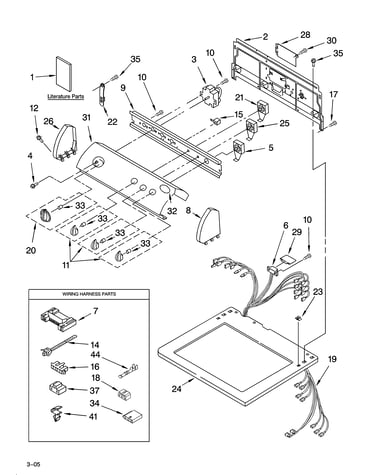 Top and console parts