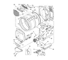 Whirlpool LEQ8611PG1 bulkhead parts, optional parts (not included) diagram