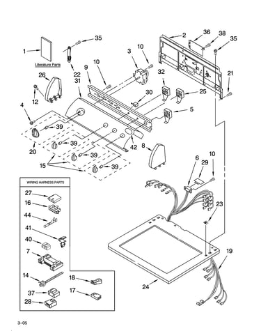 Top and console parts
