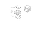 Whirlpool RBS305PDQ17 internal oven parts diagram