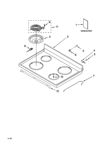 Cooktop parts