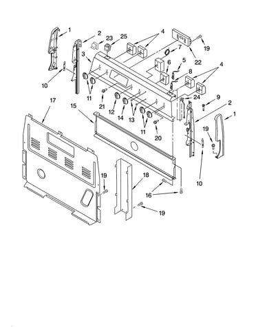 Control panel parts