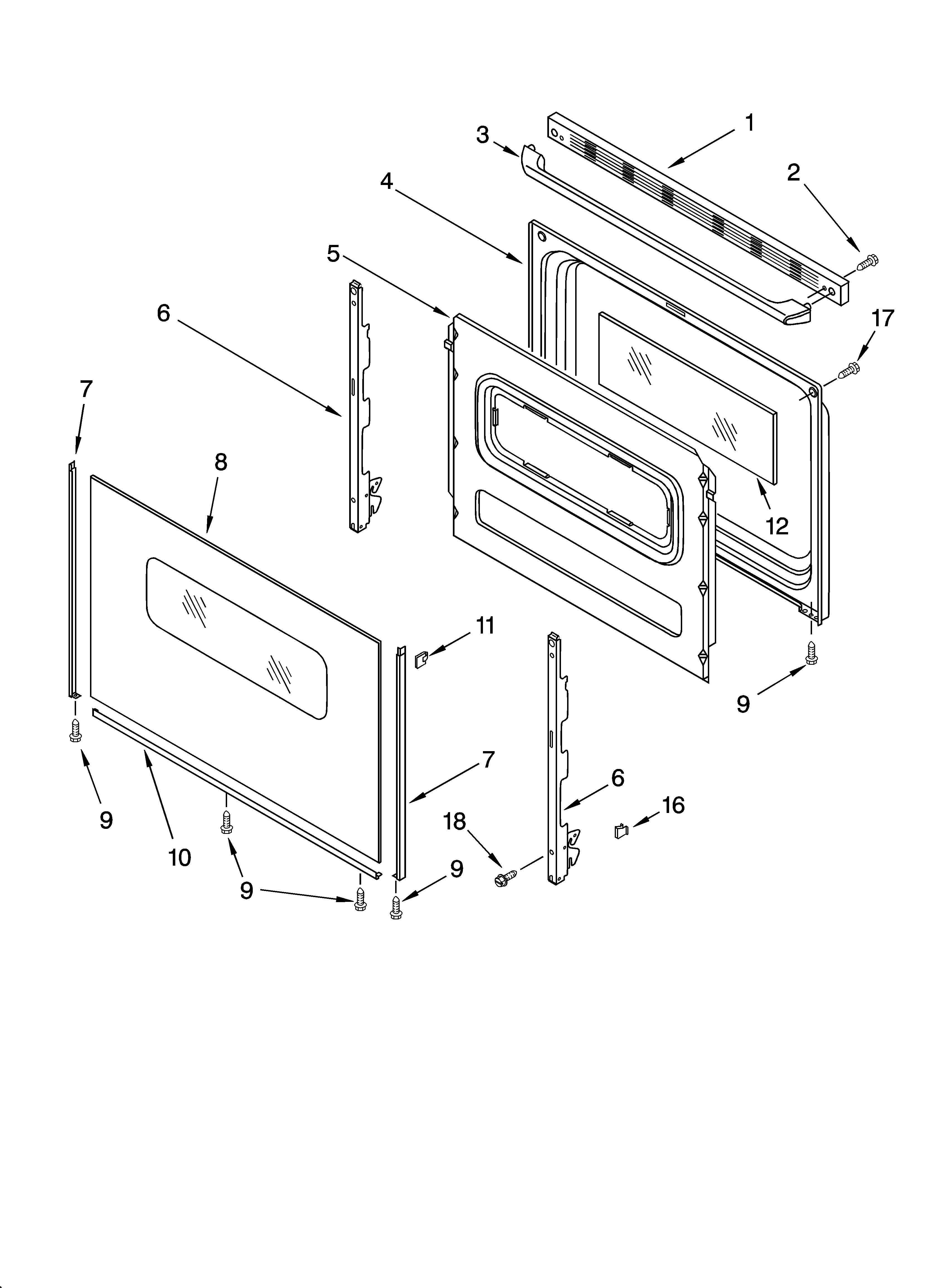 Door parts, optional parts