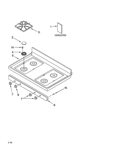 Cooktop parts