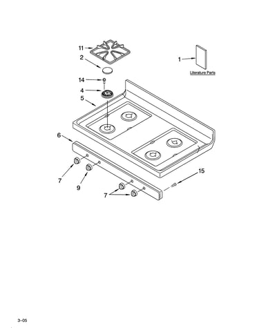 Cooktop parts
