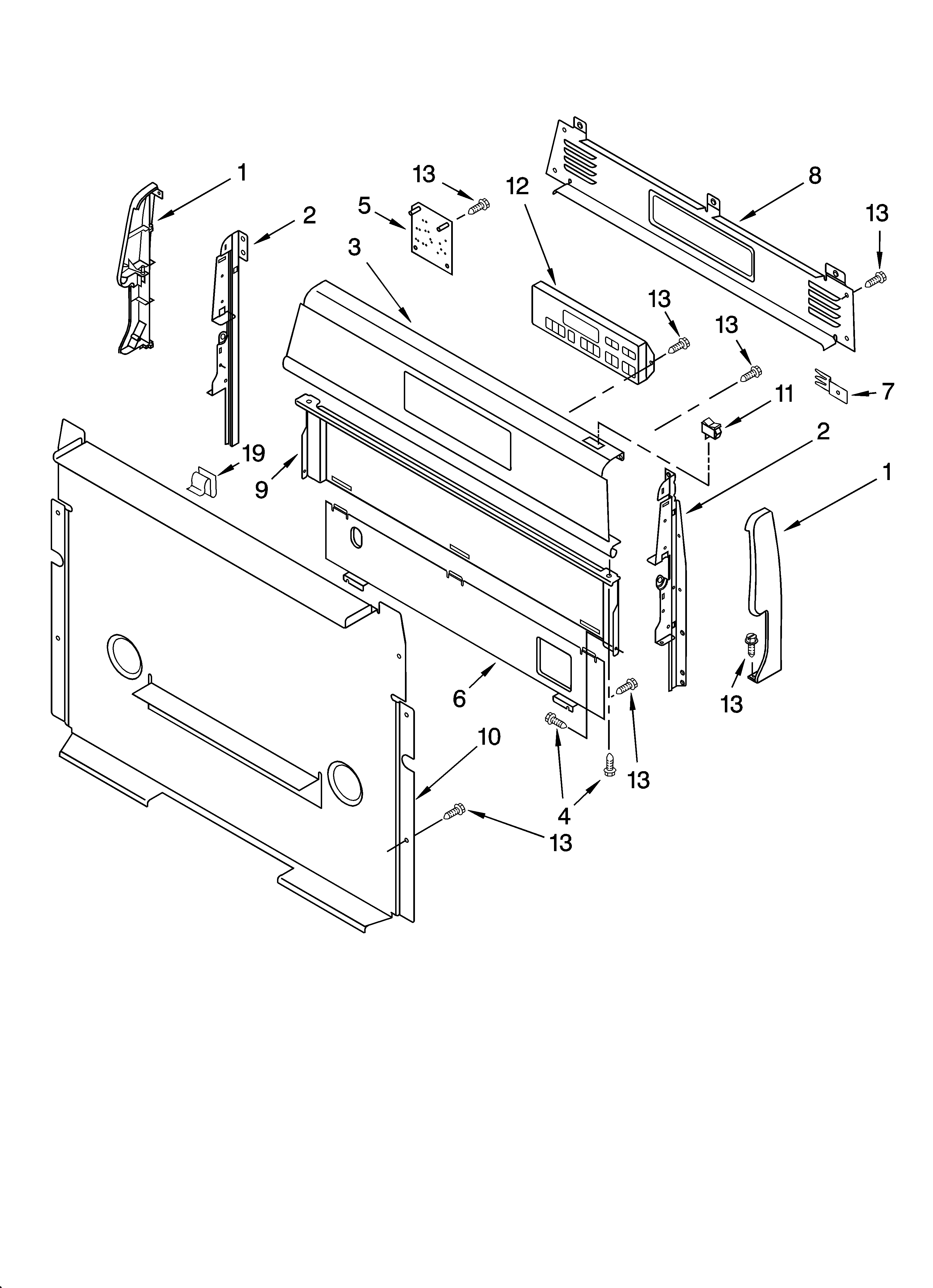 Control panel parts