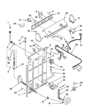 Controls and rear panel parts