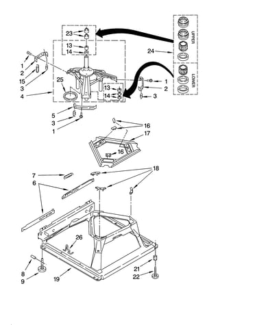 Machine base parts