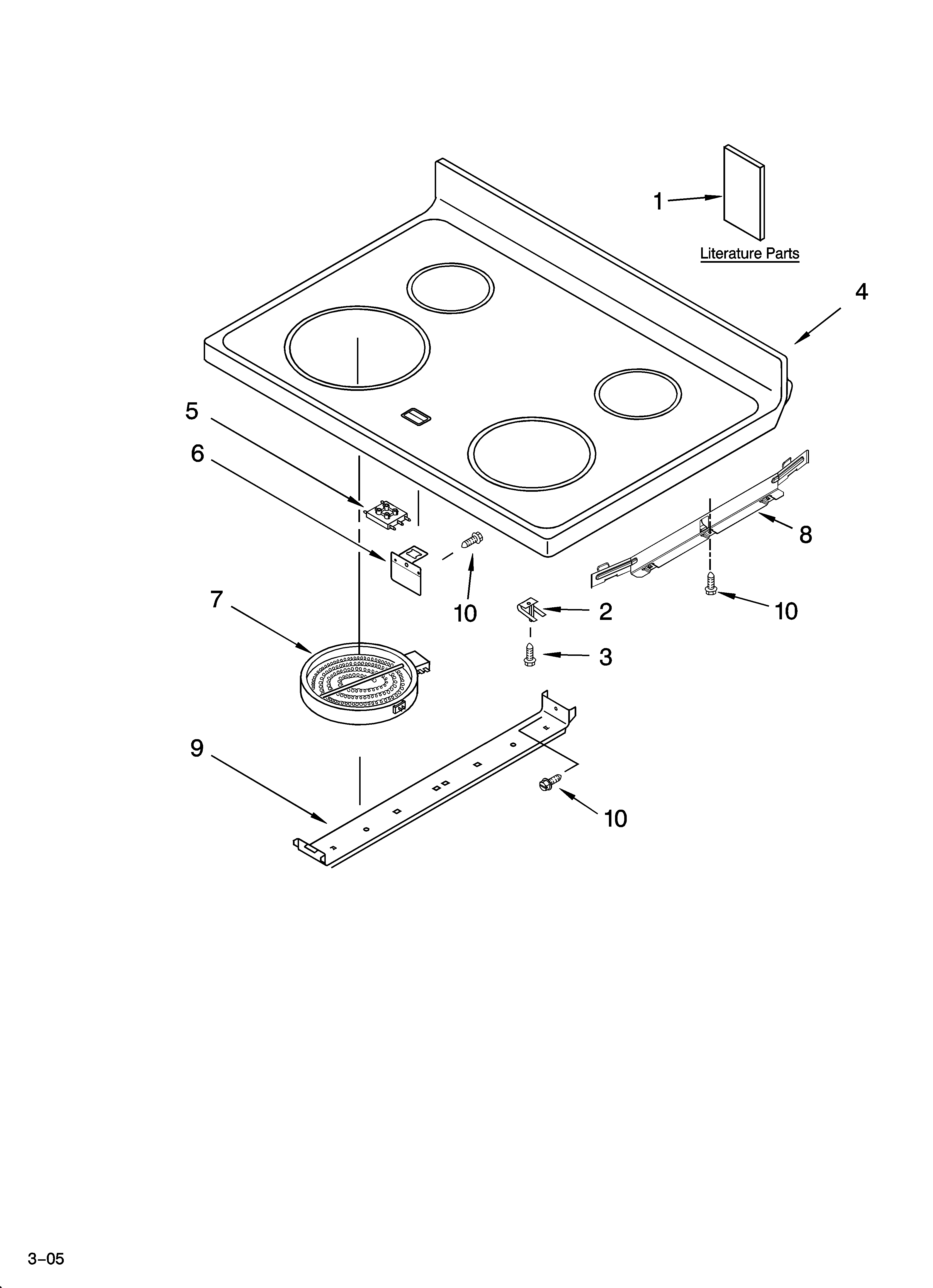 COOKTOP PARTS