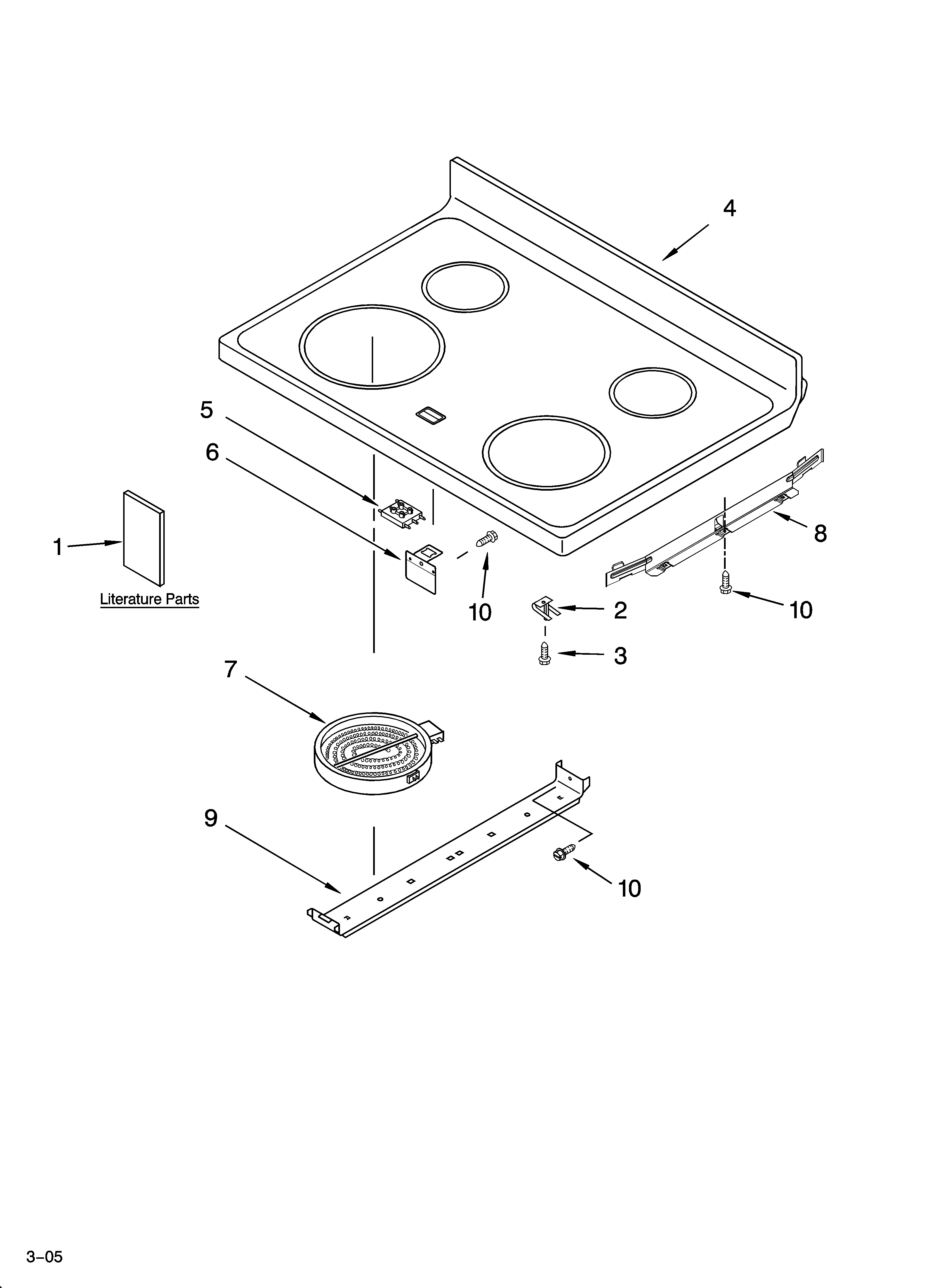 Cooktop parts