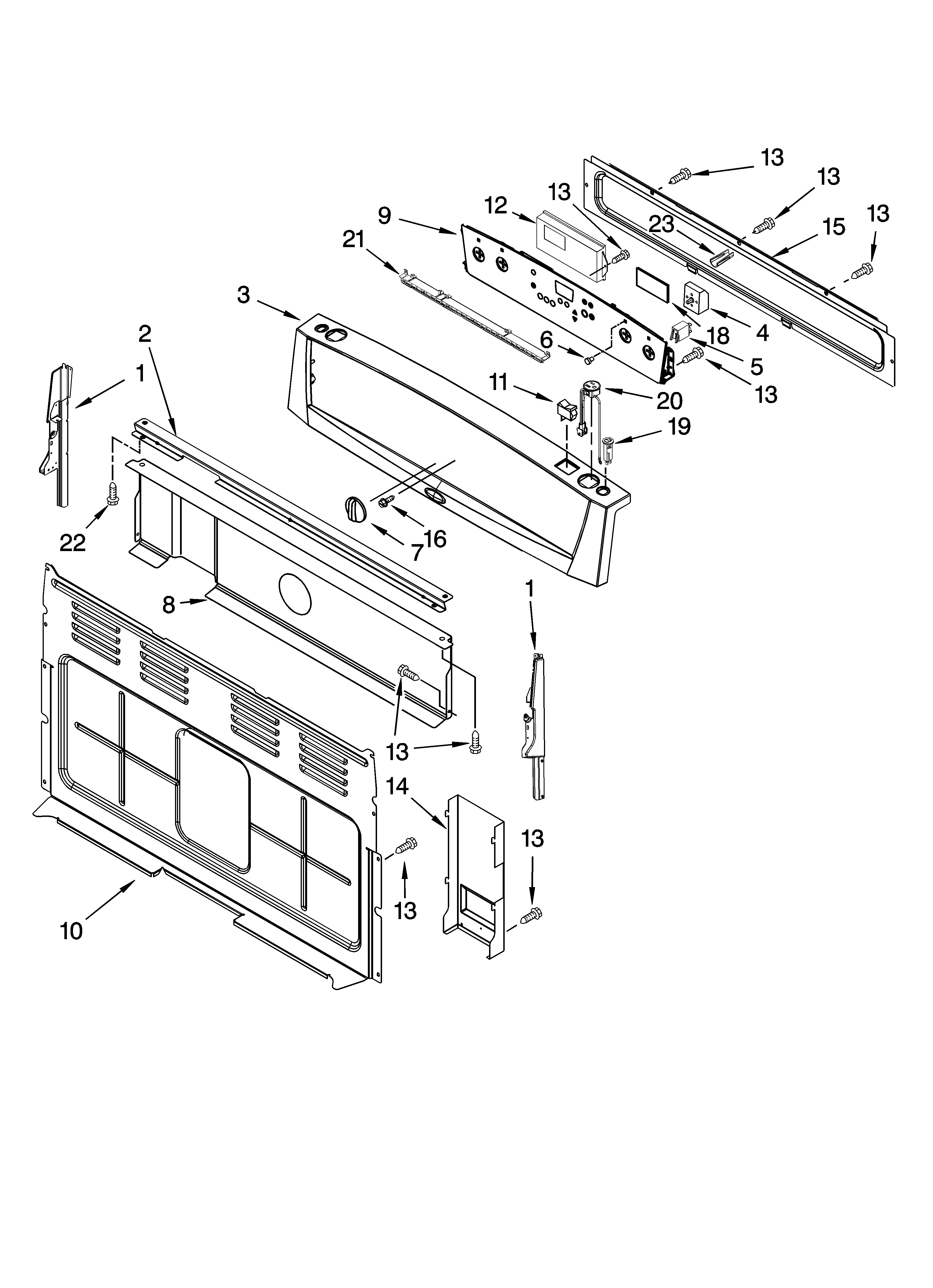 Control panel parts
