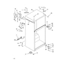 Whirlpool 5ET6WPKRQ00 cabinet parts diagram