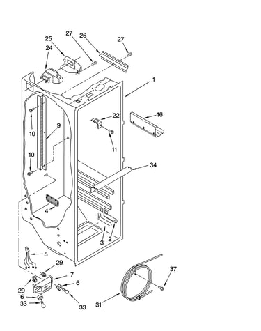 Refrigerator liner parts