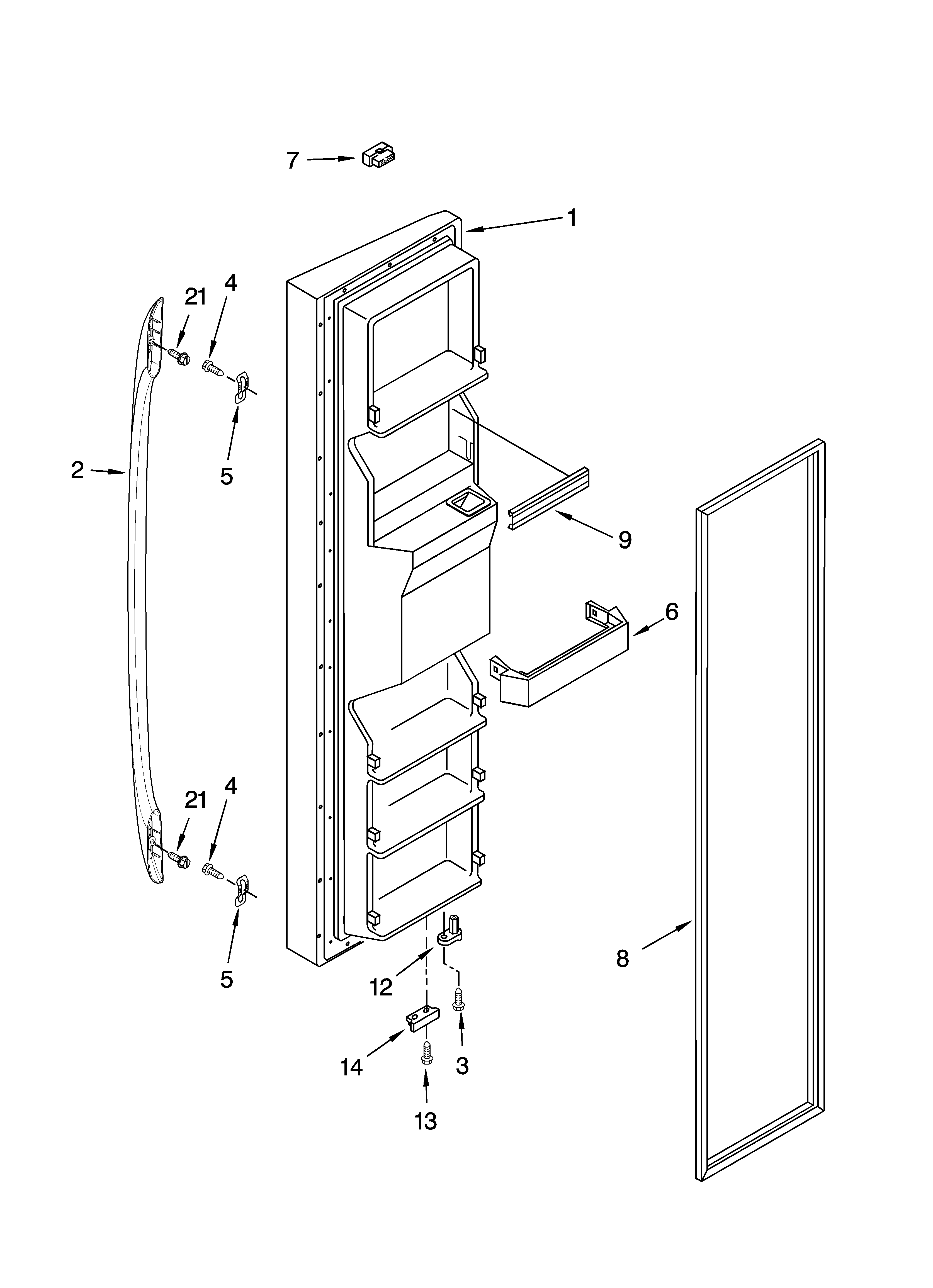 FREEZER DOOR PARTS