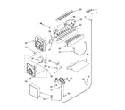 Whirlpool 5VES3FHGRS00 icemaker parts, optional parts diagram