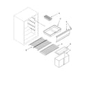 Whirlpool EL05CCXRB00 shelf parts diagram